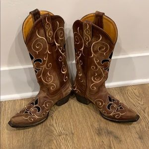 Old Gringo Fleur de Los Cowboy Boots Sz 5.5